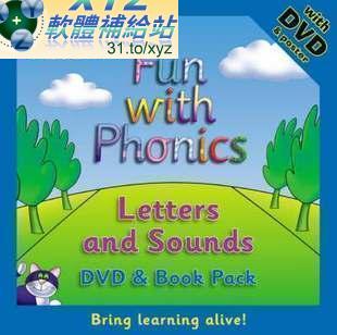BBC 出品 國際主流的英語教學法 Fun with Phonics 拼音英語 第一篇 01-22集 英語發音 DVD版(幼兒教學)(適用任何家用DVD播放機)